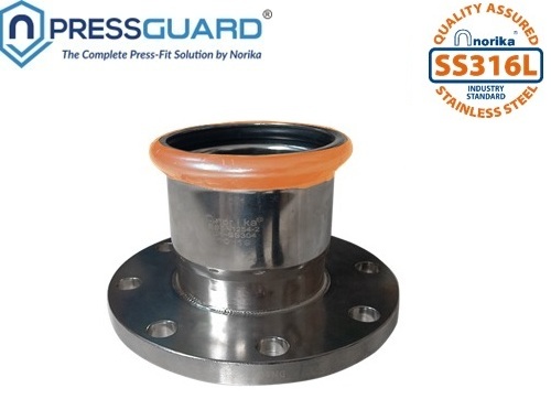 Stainless Steel 316L Press Fit Flange Socket